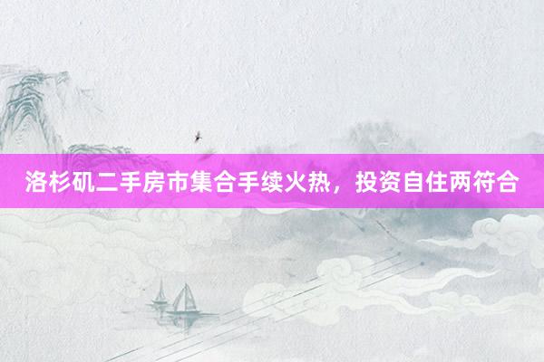 洛杉矶二手房市集合手续火热，投资自住两符合